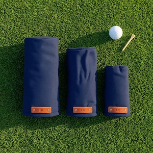Personalisierte Golf-Schlägerhaube aus Canvas, individuelle Golfschlägerhaube für Driver, Fairwayholz oder Hybrid, Golfgeschenk