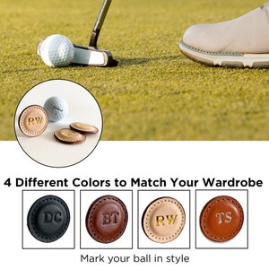 Leather Golf Ball Markers