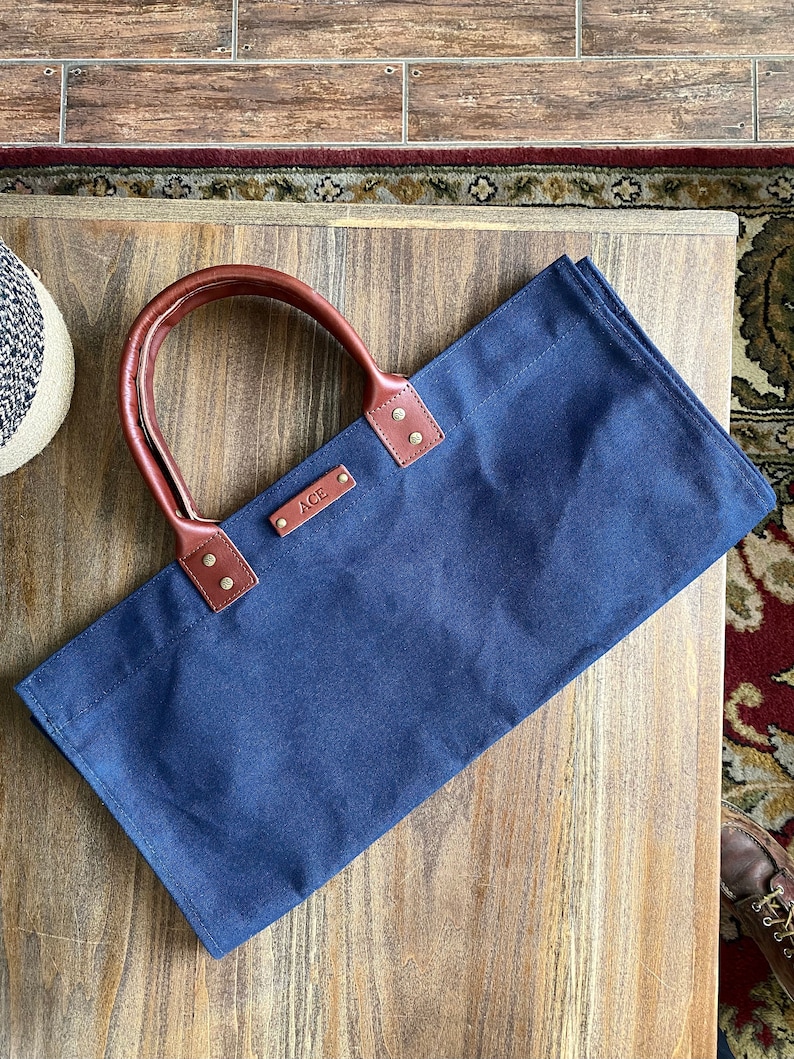 Personalized Canvas Log Carrier Monogrammed Canvas Firewood Etsy