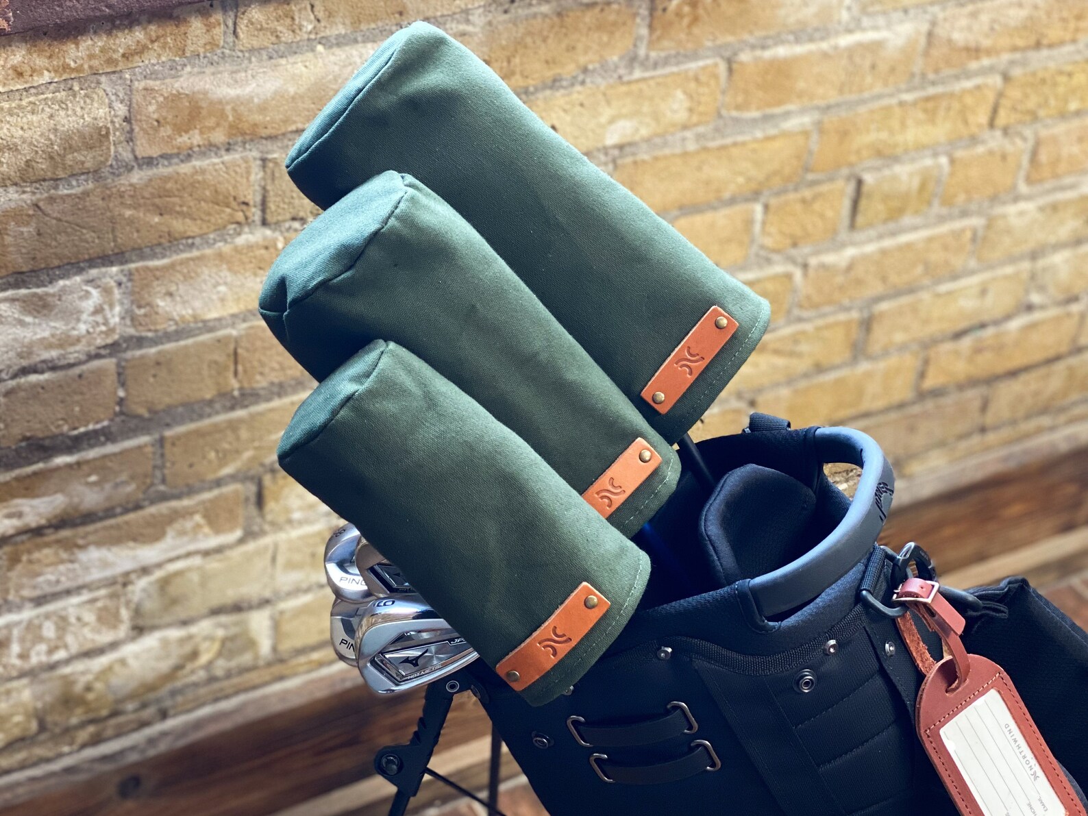 Personalized Canvas Golf Club Covers Monogrammed Canvas Head Etsy Canada