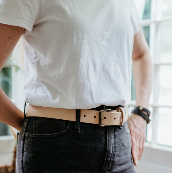 Monogrammed Classic Leather Belt 