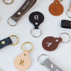 Personalized Leather Keychain. Custom Leather Keychain. image 8