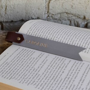 Custom Leather Bookmark