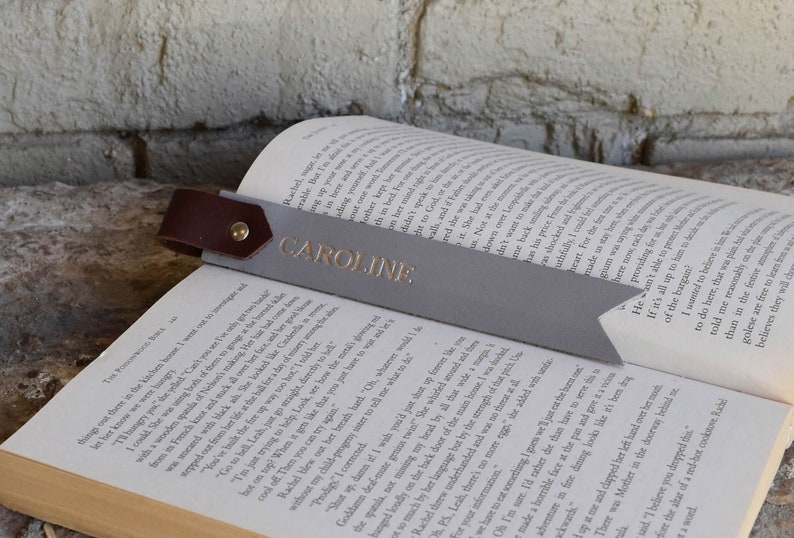 Custom Leather Bookmark