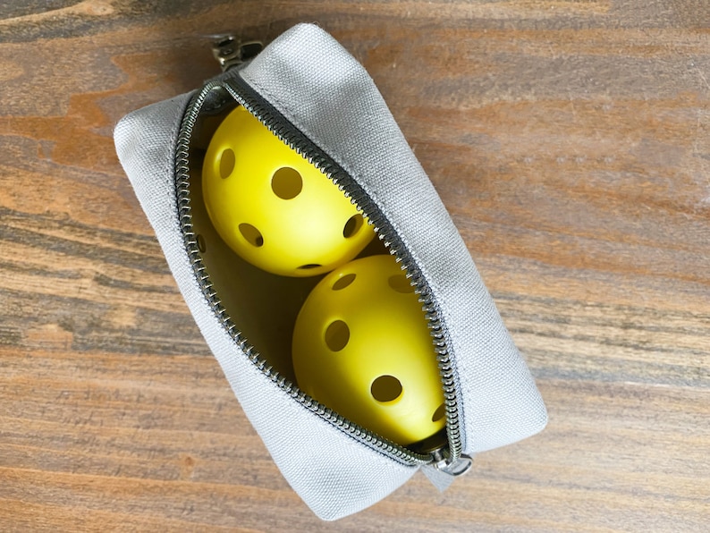Personalized Pickleball Ball Pouch Monogrammed Canvas Mini Etsy