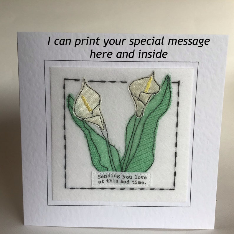 Handmade Personalised Sympathy Condolence Bereavement Thinking of you card Handmade Personalised Sympathy Condolence Bereavement Thinking of you card