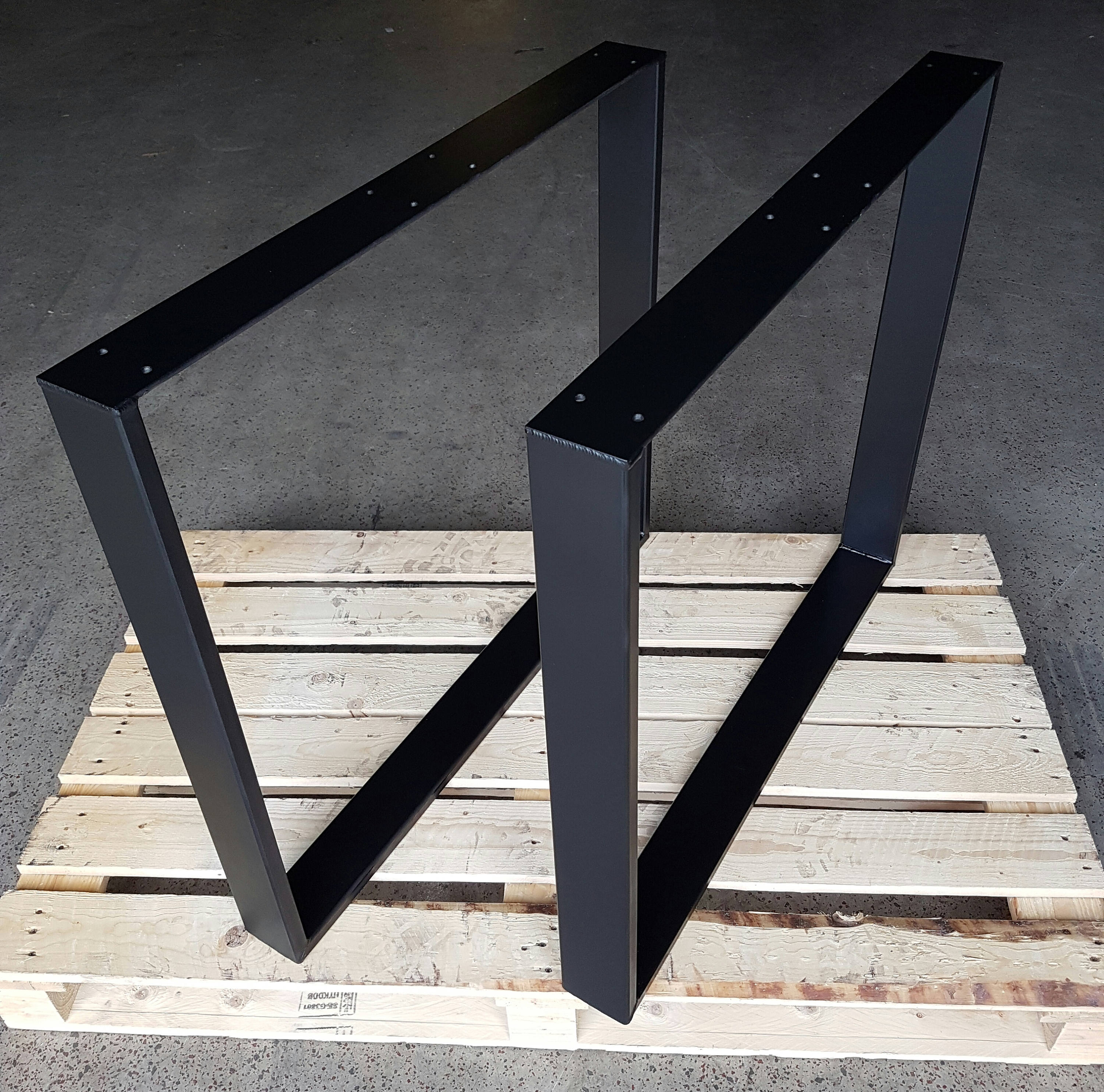 Pieds de la table base noir Matt 7380 cm en acier 8020 mm 1 Etsy
