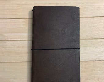 Travelers Journal - Dark Brown Faux Leather