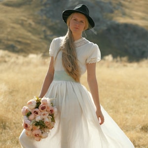 Linen maxi dress rustic, country and boho wedding dress, rustic wedding dress