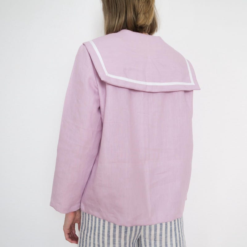 Gorman Sailor Collar Knit Top (Blue) main image 0