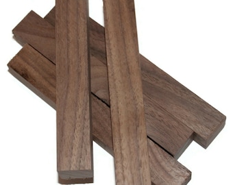 Walnut Pen Blanks: Kiln Dried Hardwood, 5 x 3/4 in (Set of 5)