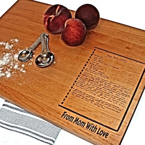 Recipe Cutting Board, Custom Handwritten Recipe Board, Personalized Cutting Board, Family Keepsake Cutting Board, Housewarming Gift