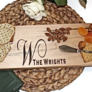 Personalized Cheese Board, Mothers Day Gift,  Housewarming Gift, Custom Wedding Gift, Charcuterie Board, Custom Cutting Board