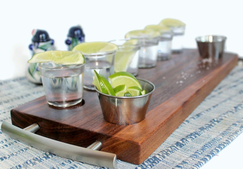 Personalized Shot Flight Tequila Board Personalized Wooden Etsy
