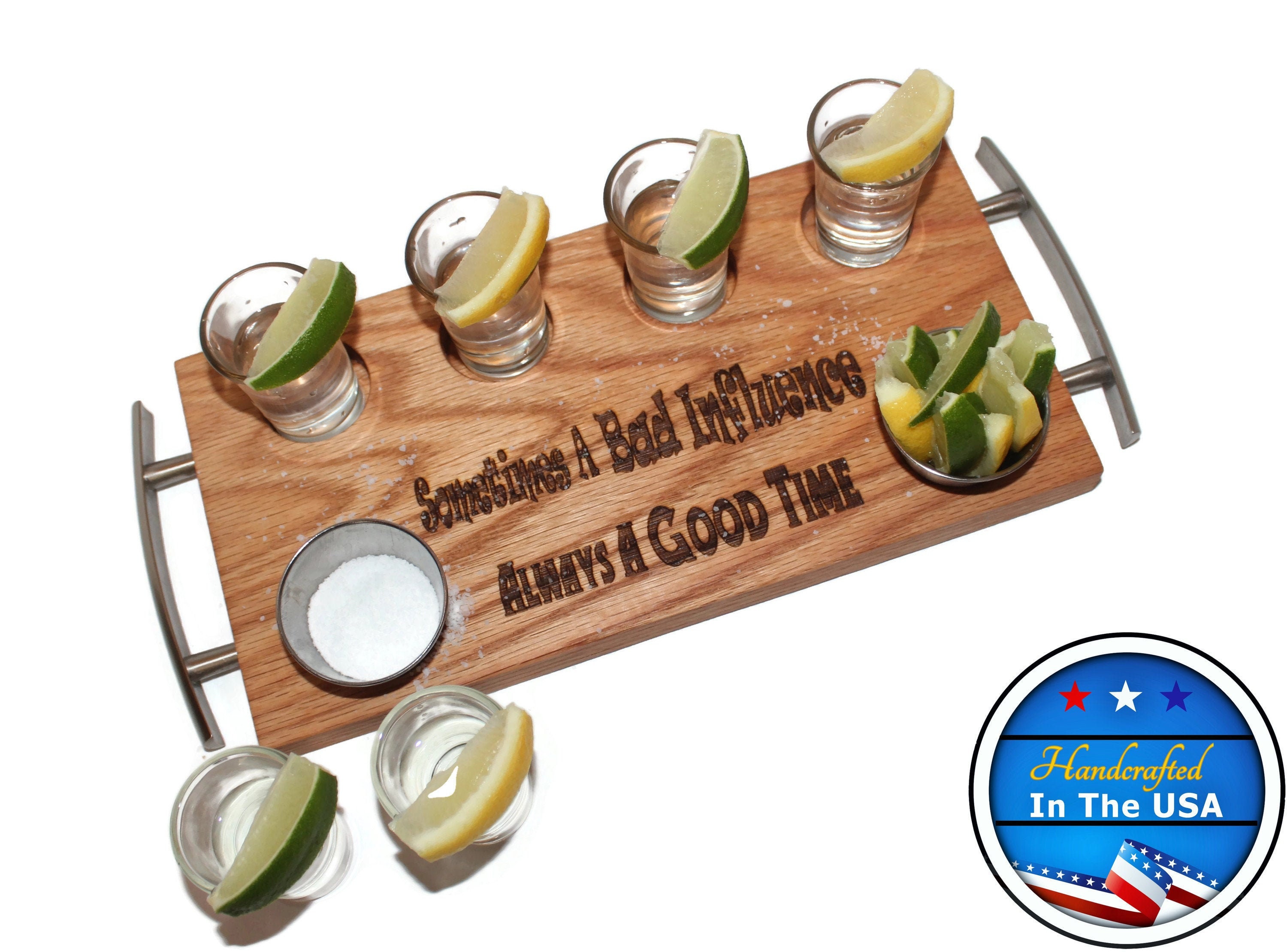 Tequila Flight Board Good Time Shot Glass Tray Best Friend Etsy