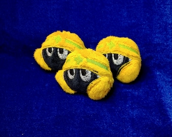 Mettaur plush pin
