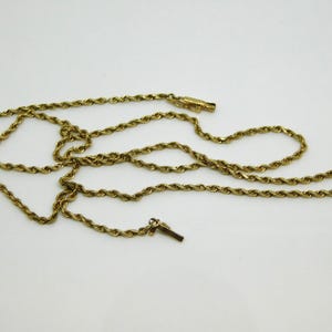 14K Yellow Gold Rope Chain Necklace 20&quot; - X9513