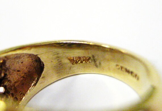 Ruby & Diamond Open Work 14K Ring Size 5 - X3254 - image 5