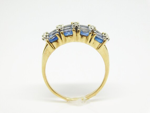 14K Yellow Gold Ring With Oval Tanzanite And Diam… - image 6