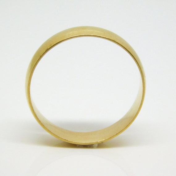 10K Yellow Gold Men's Wide Band Size 9.75 - X6763 - image 3