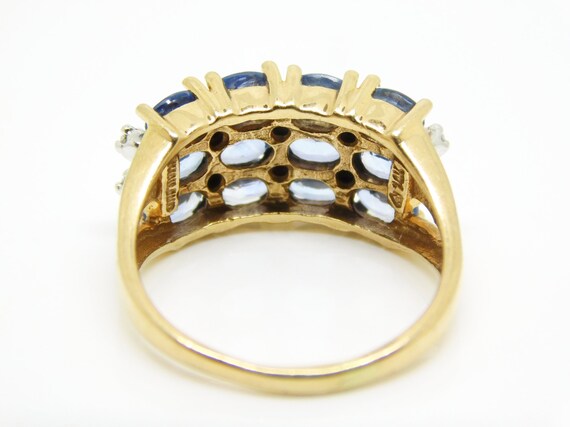 14K Yellow Gold Ring With Oval Tanzanite And Diam… - image 4