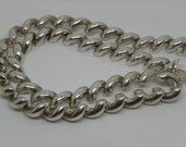 Estate 925 Sterling Silver San Macro Italian Choker Chain Necklace - X8131