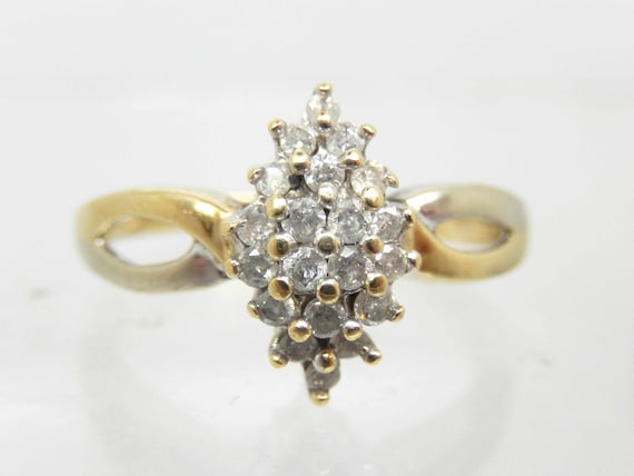 10k gold cluster ring deals