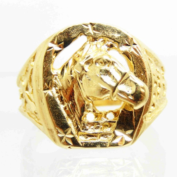 Mens Horseshoe Ring Etsy