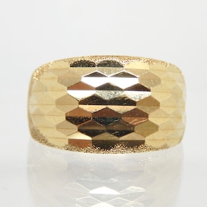 Estate 14K Yellow Gold Bright Cut Band Size 6 - X7924