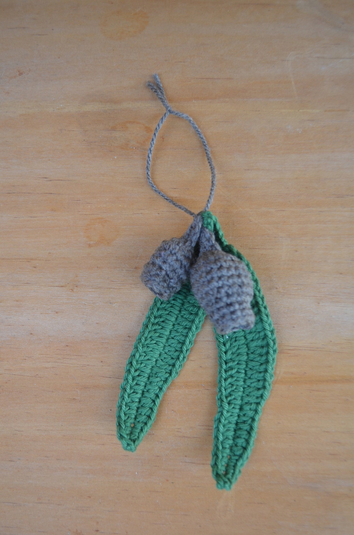 Gumnut and Leaves Crochet Pattern, Crochet Leaf Pattern, Gumnut Crochet ...