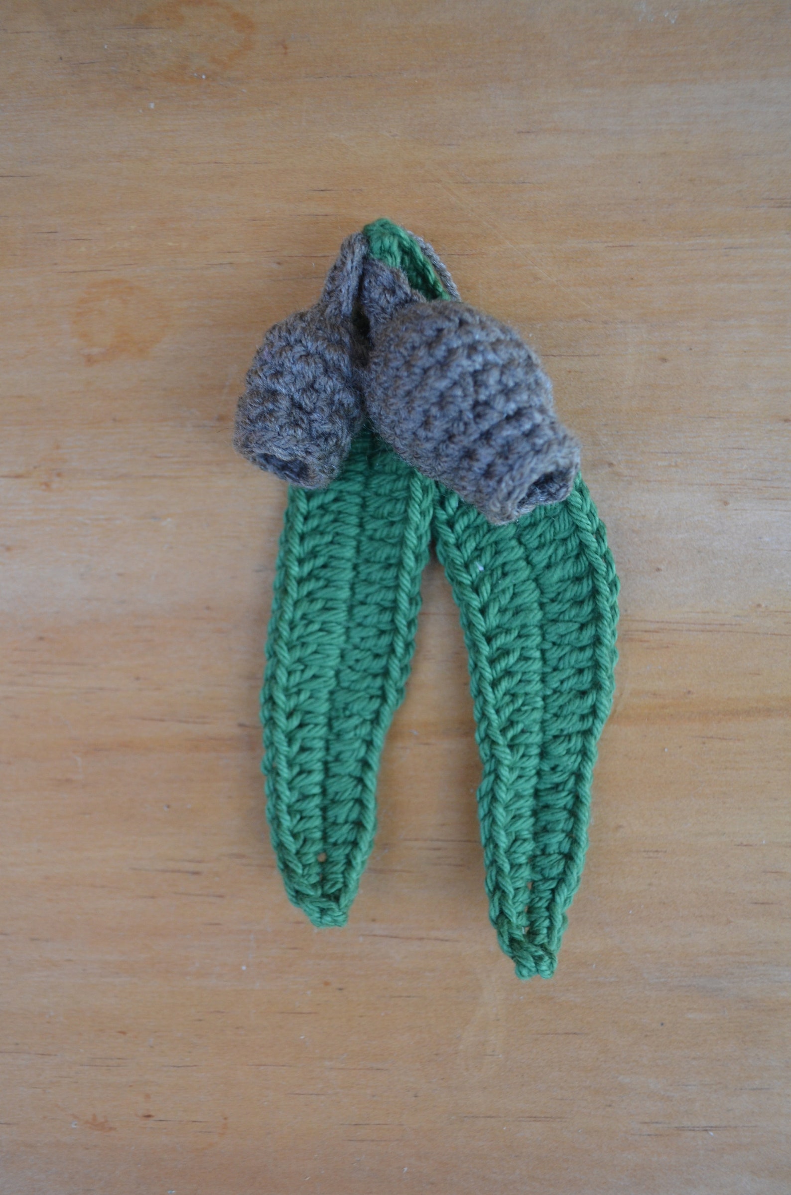 Gumnut and Leaves Crochet Pattern, Crochet Leaf Pattern, Gumnut Crochet ...