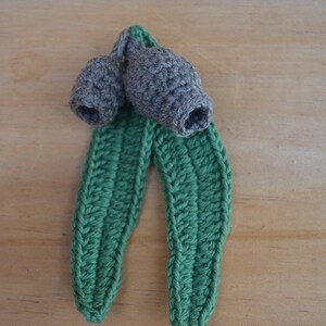 Gumnut and Leaves Crochet Pattern, Crochet Leaf Pattern, Gumnut Crochet ...