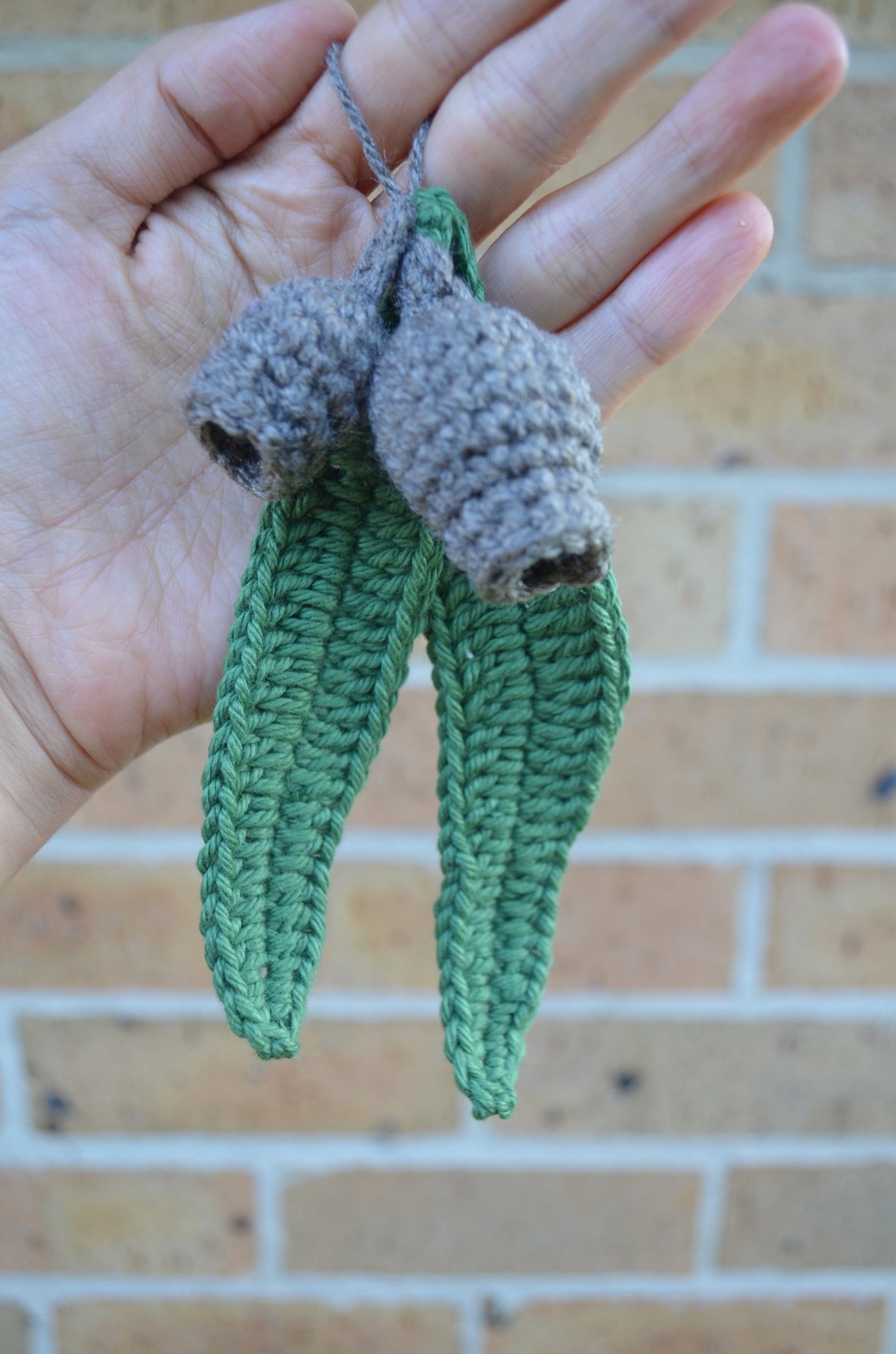 Gumnut and Leaves Crochet Pattern, Crochet Leaf Pattern, Gumnut Crochet ...