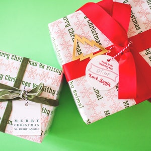 Santa Claus Letterpress Gift-Tags Set of 6 image 2