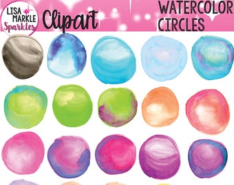 Watercolor Clipart, Watercolor Circles, Watercolor Painting, Watercolor Backgrounds, Rainbow Watercolor, Watercolor Dots, Watercolor Graphic