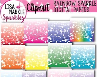 Sparkle Bokeh Digital Paper Clipart