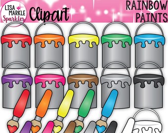 Paint Can Clipart, Paint Clipart, Paint Brush Clipart, Art Clipart