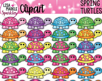 Schildkröte Clipart, Frühling Clipart, Baby Schildkröte Clipart, Regenbogen Schildkröte Clipart, bunte Schildkröte Clipart, Schildkröten Clipart, Frühling Schildkröte Clipart