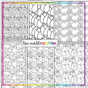 Spring Coloring Pages Sheets Printable PDF for Kids and Adults image 2
