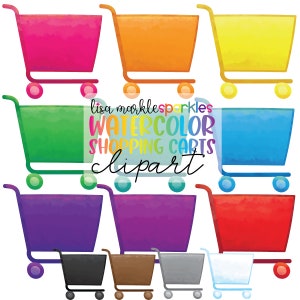 Acquerello Carrello della spesa Clipart Denaro Negozio di alimentari Pianificatore Generi alimentari Carrello carrello carrello Clipart PNG Immagine Download digitale