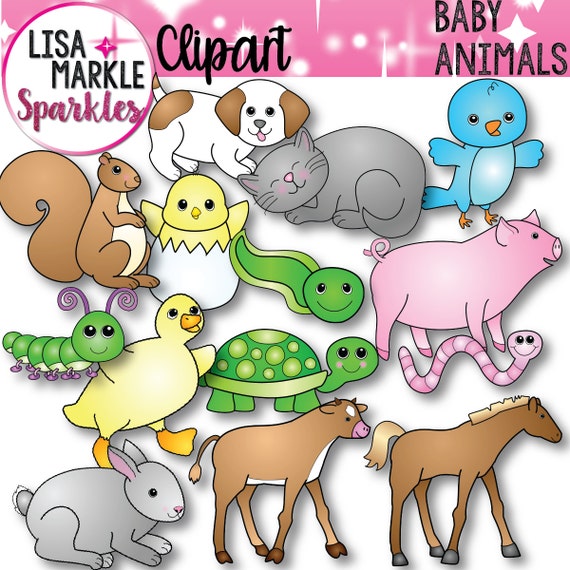 Baby Animal Clipart Spring Animal Clipart Cute Animals - Etsy Baby Animal Clipart Spring Animal Clipart Cute Animals - Etsy