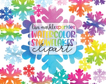 Aquarel sneeuwvlok clipart wintervakantie kerst sneeuw clipart PNG-afbeelding