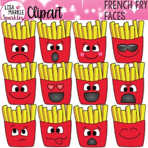 Français frites Clipart, Clipart frites, Emoji Clipart, Clipart visages, Fast Food Clipart