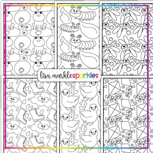 Spring Coloring Pages Sheets Printable PDF for Kids and Adults - Etsy