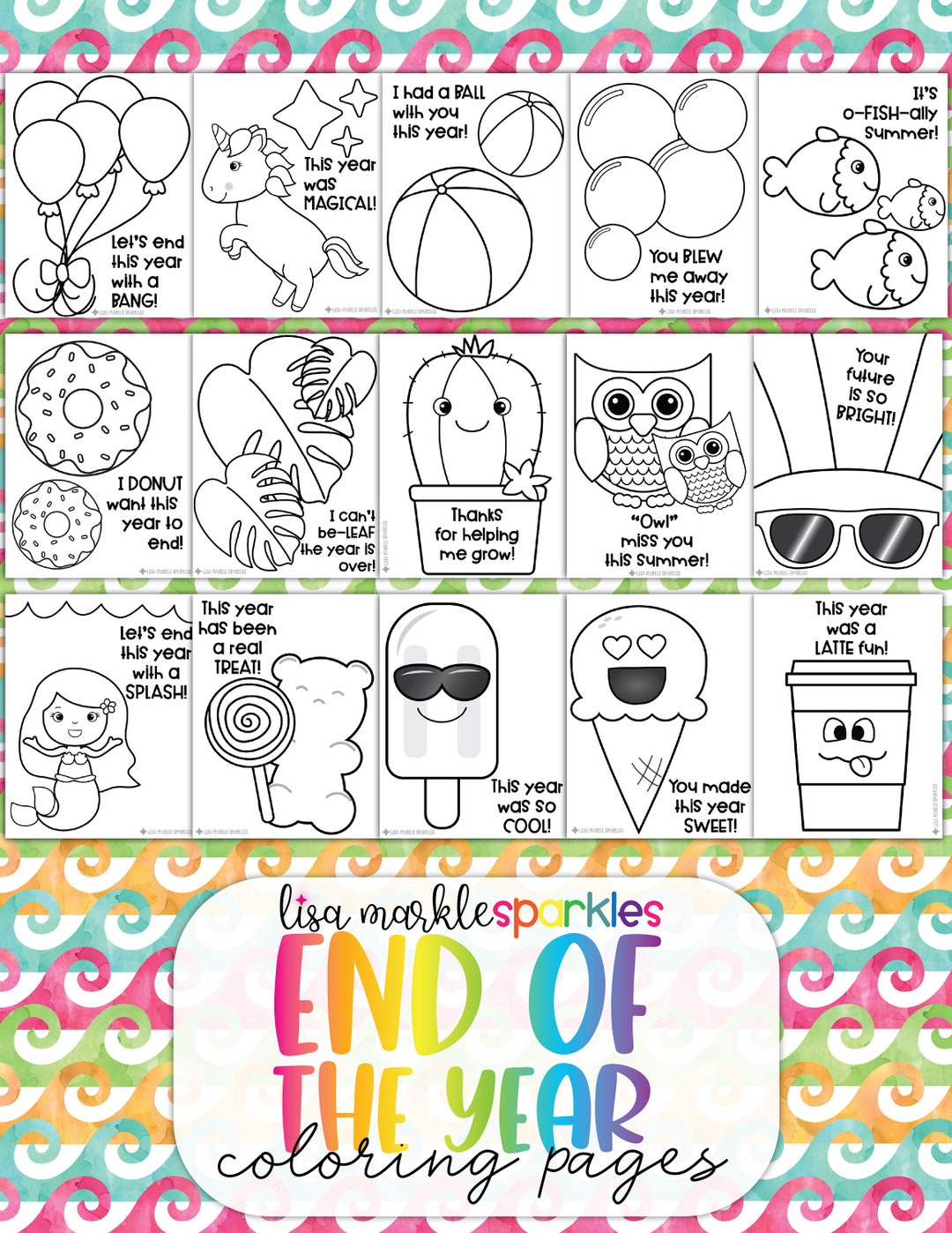 End of school year coloring pages printable coloring sheets etsy israel