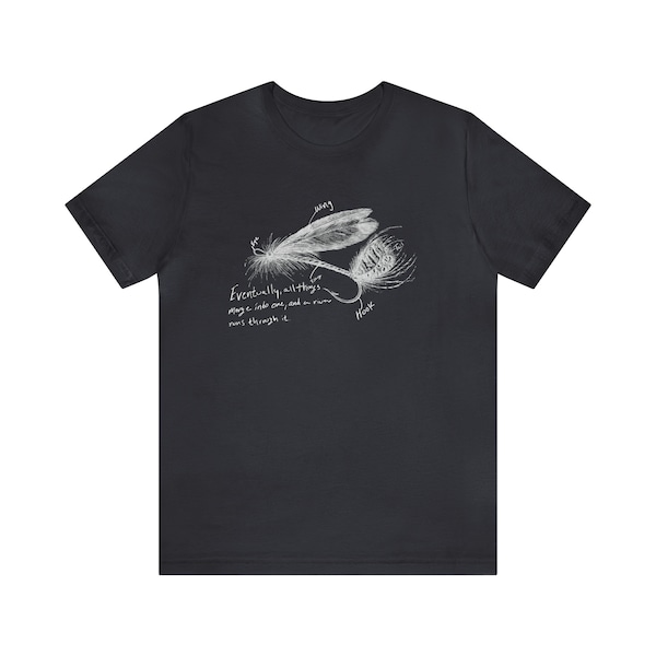 The Fly Fisher T-Shirt- River T-Shirt- Fishing T-Shirt- Montana T-Shirt- Fly Fishing T-Shirt