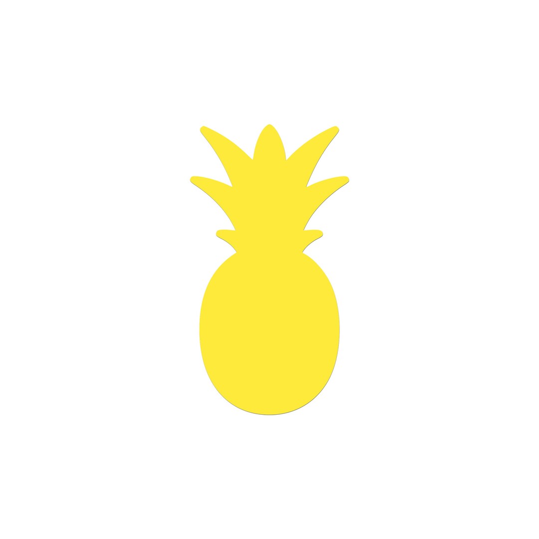 Pineapple Die Cuts 24pc Set Choose Your Size and Color Party