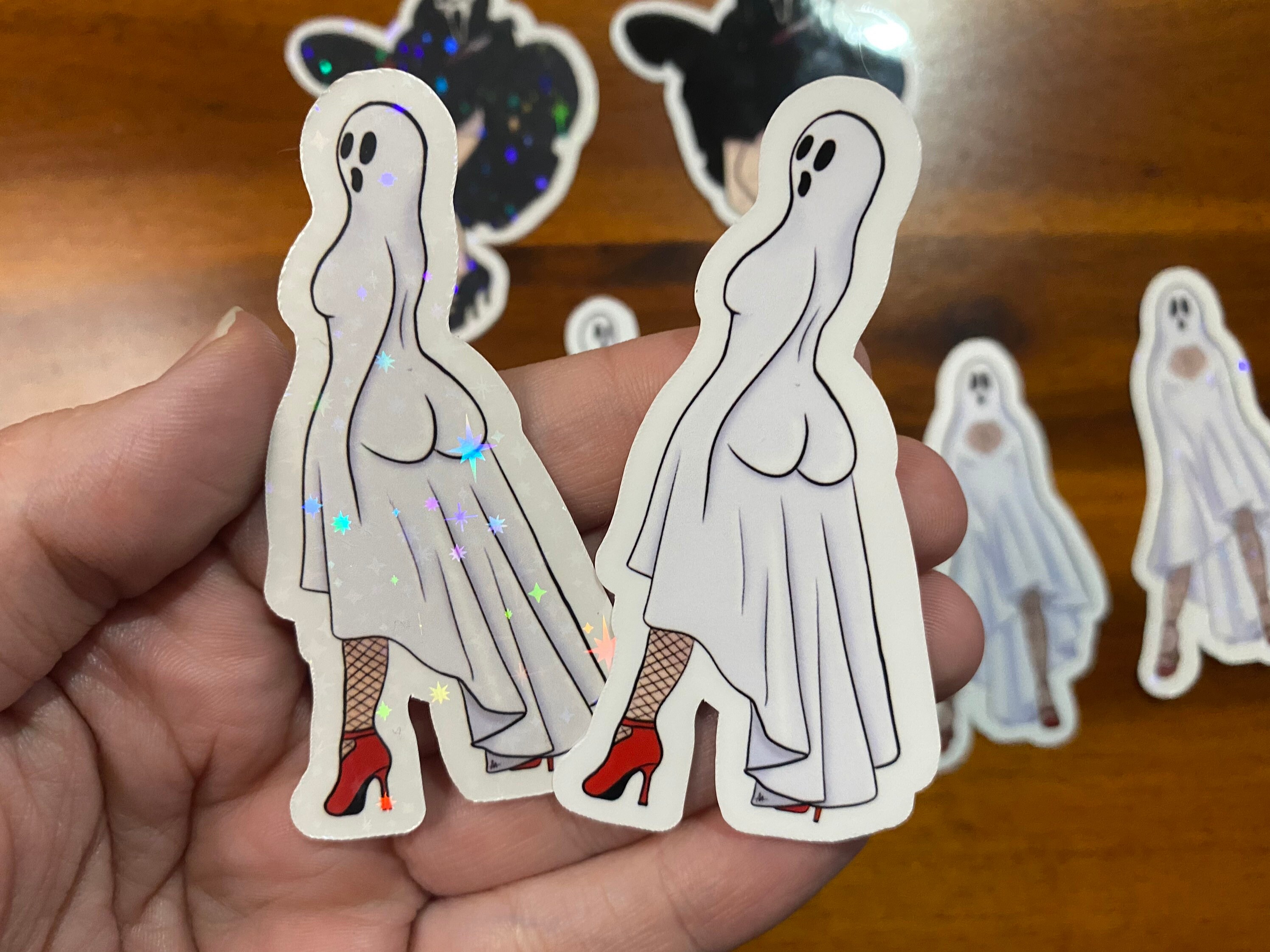 Ghost Sticker, Halloween, Ghost Face , Sticker Gift, Gamer, Laptop ...