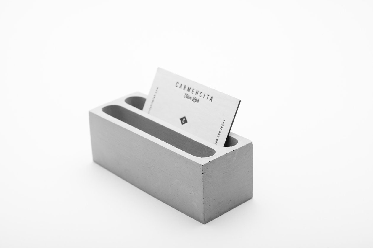 Stand for Business Cards in the Office. Gift to Man. Business Etsy