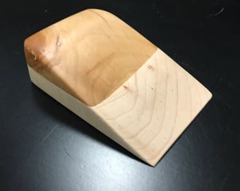 Alder & Maple Solid Wood Doorstop